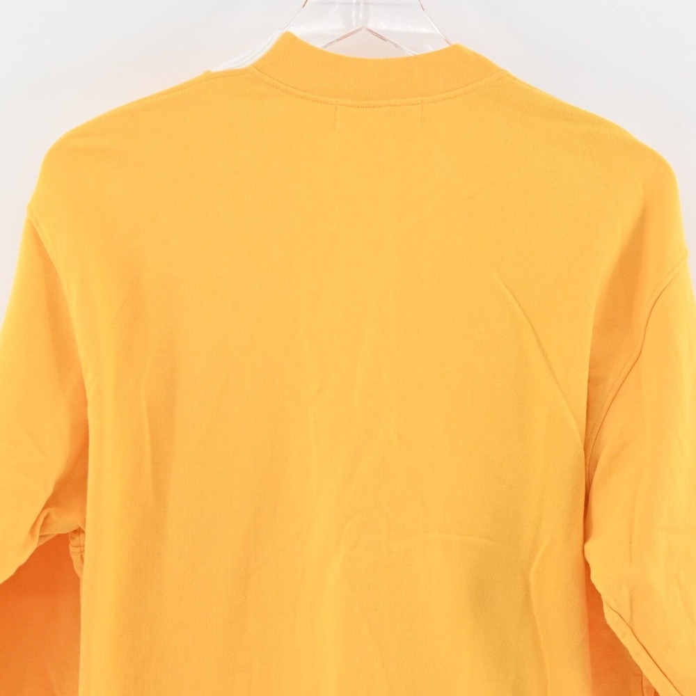 Vtg SPORUTINO Jacket Mens Size M Golf Logo Stripe Zip Yellow Embroidered 70s - Picture 5 of 15